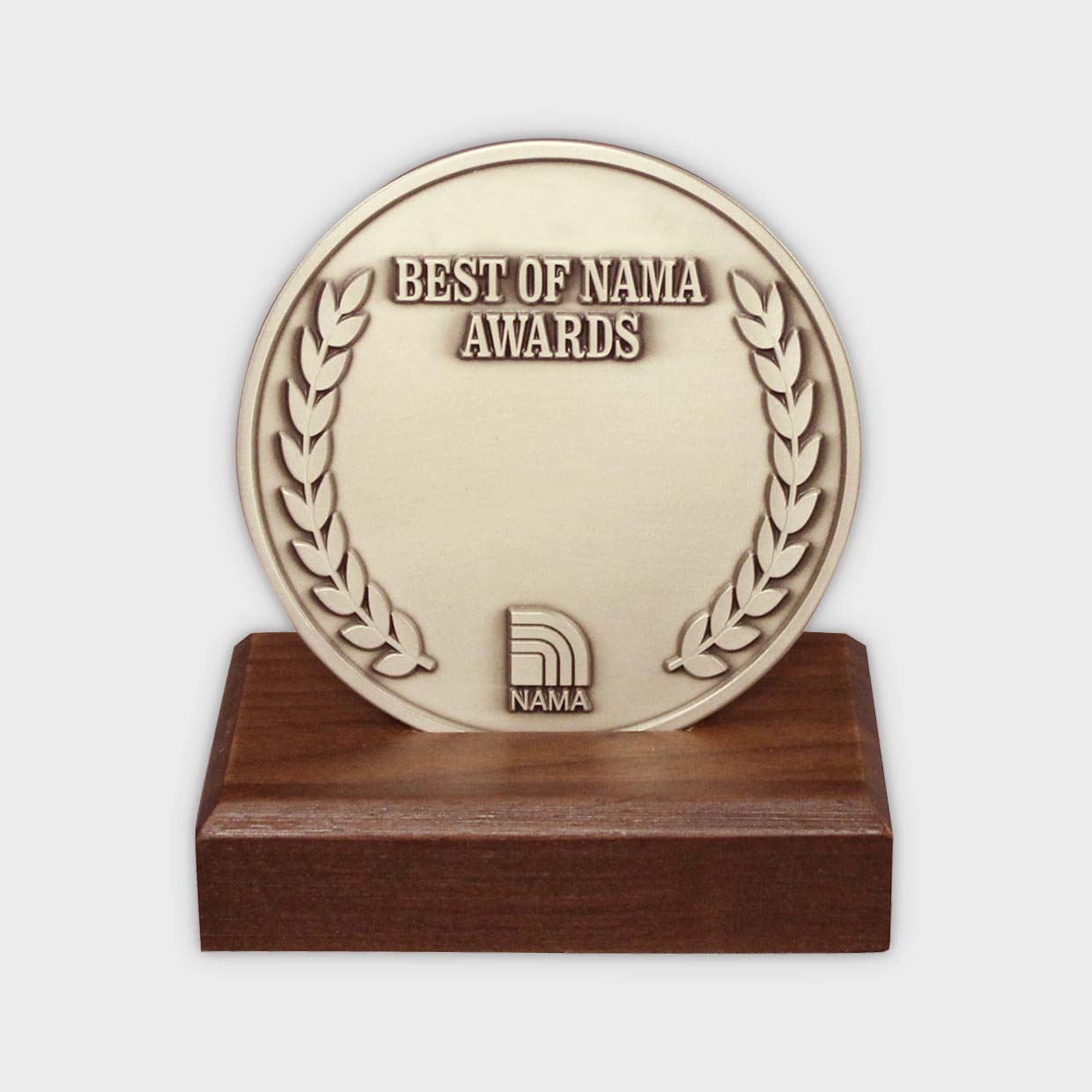 Large Walnut Wood Stand Close Up