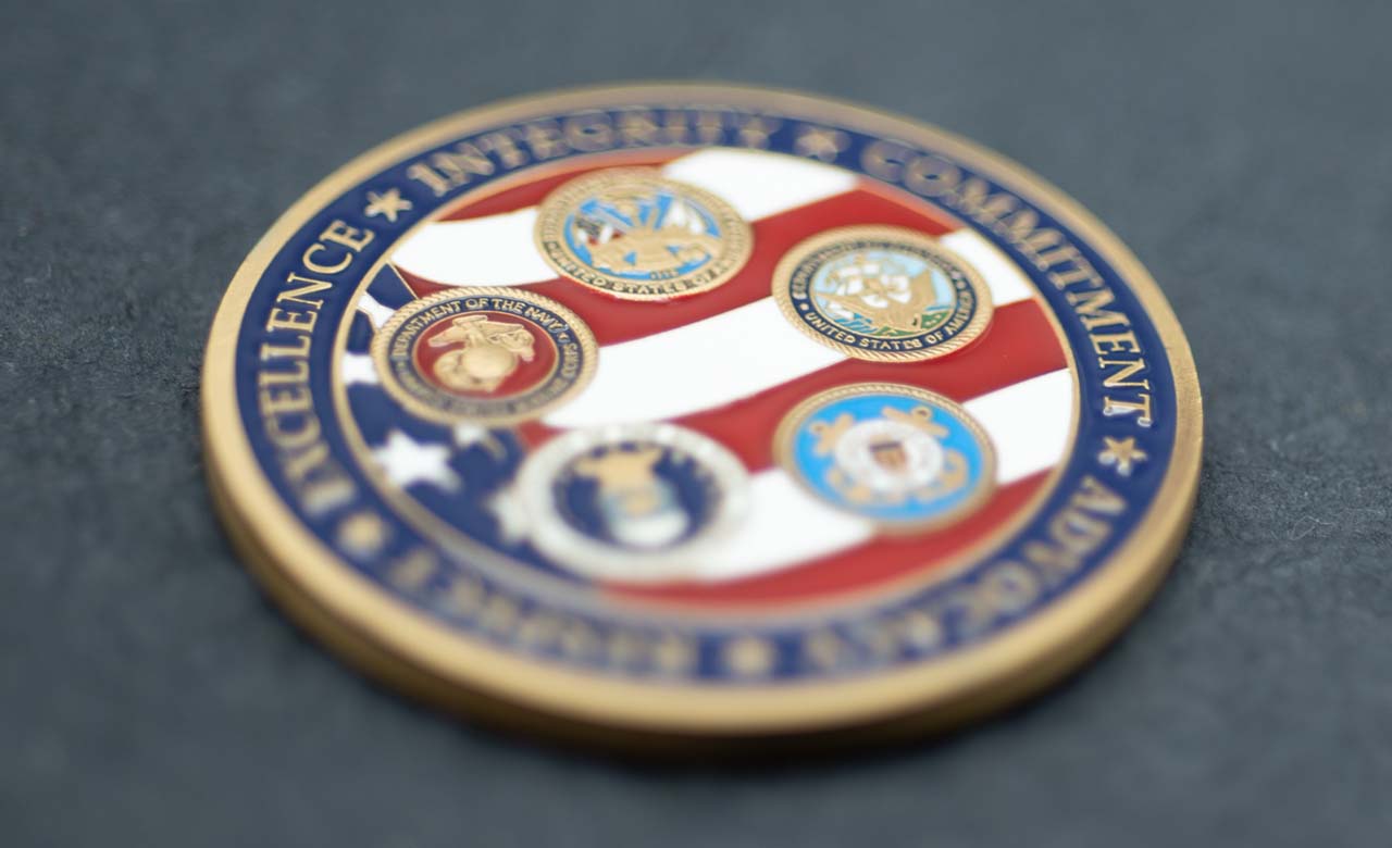 Coin with the American Flag