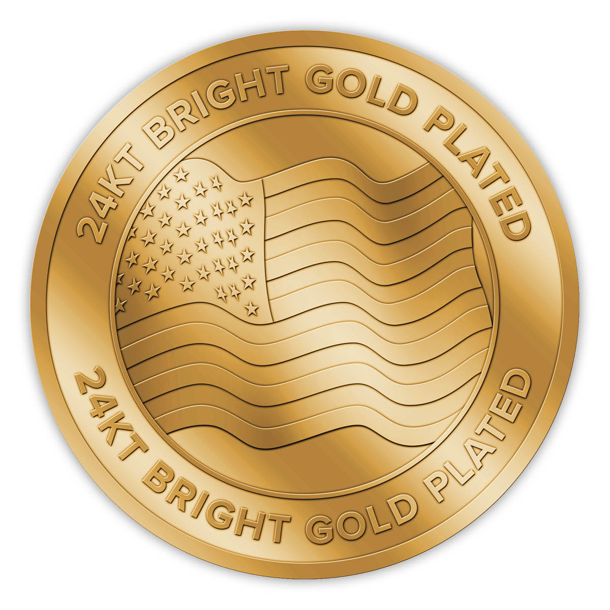 24KT Bright Gold Plated